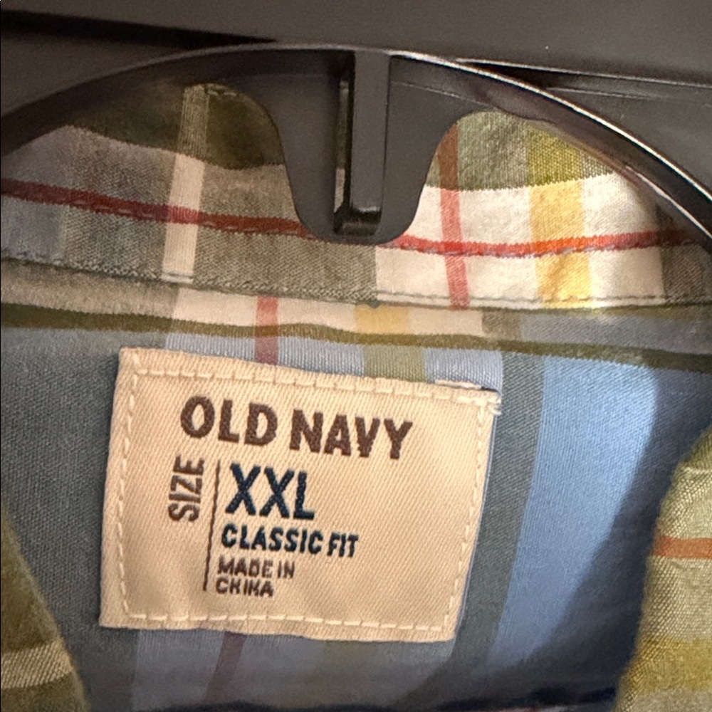 Old Navy XXL Multicolor Plaid Shirt